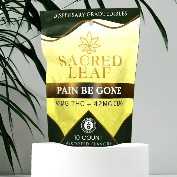 Pain Be Gone THC + CBG Edibles | The Sacred Leaf