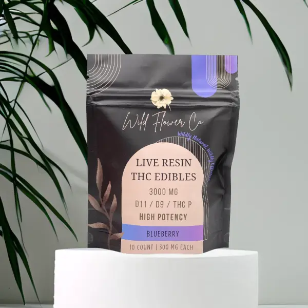 3000mg Live Resin Sour Belt Edibles (11-HXY + D9 + THC-P) | Wild Flower Co.