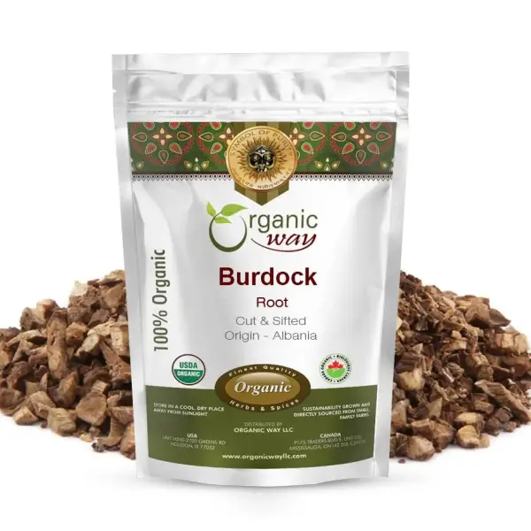 Organic Burdock Root (Cut & Sifted)
