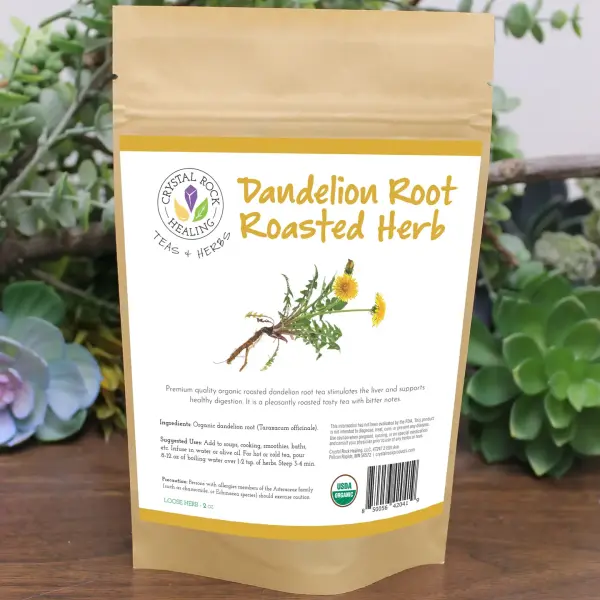 Dandelion Roasted Root Herb 2oz Organic